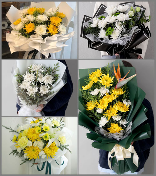 江苏扬州仪征市刘集镇六巷村白事花束代送